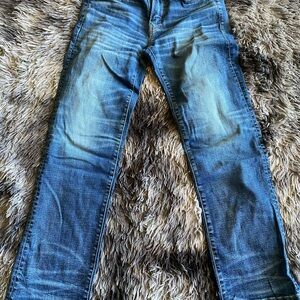 American Eagle Outfitters Men's Bootcut Jeans in Deep Blue